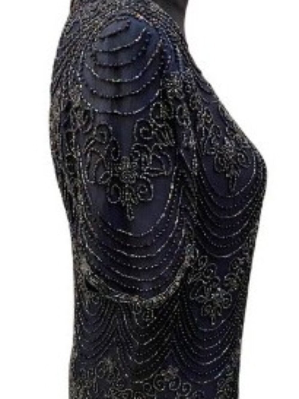 Adrianna Papell Boutique Vintage Beaded Silk Evening Blouse  Size 6  Like New - Picture 4 of 10